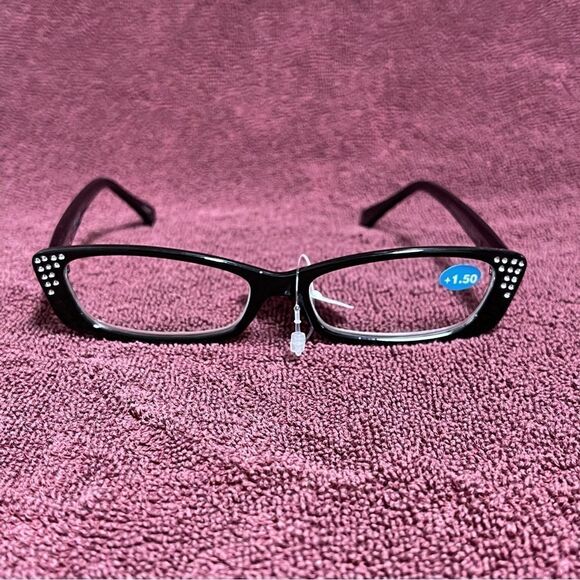 ABS Allen Schwartz Accessories - Allen Schwartz ABS Designer Women’s Black Reading Glasses +1.50  NWOB